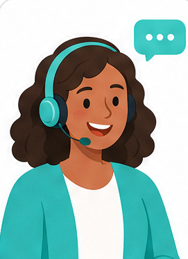 Illustration: a member of the Socialbroz team helps a creator with their visibility