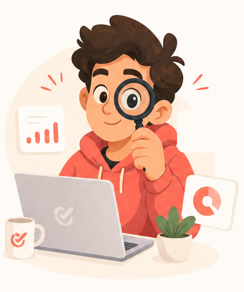 Analysis of an account's visibility by Socialbroz